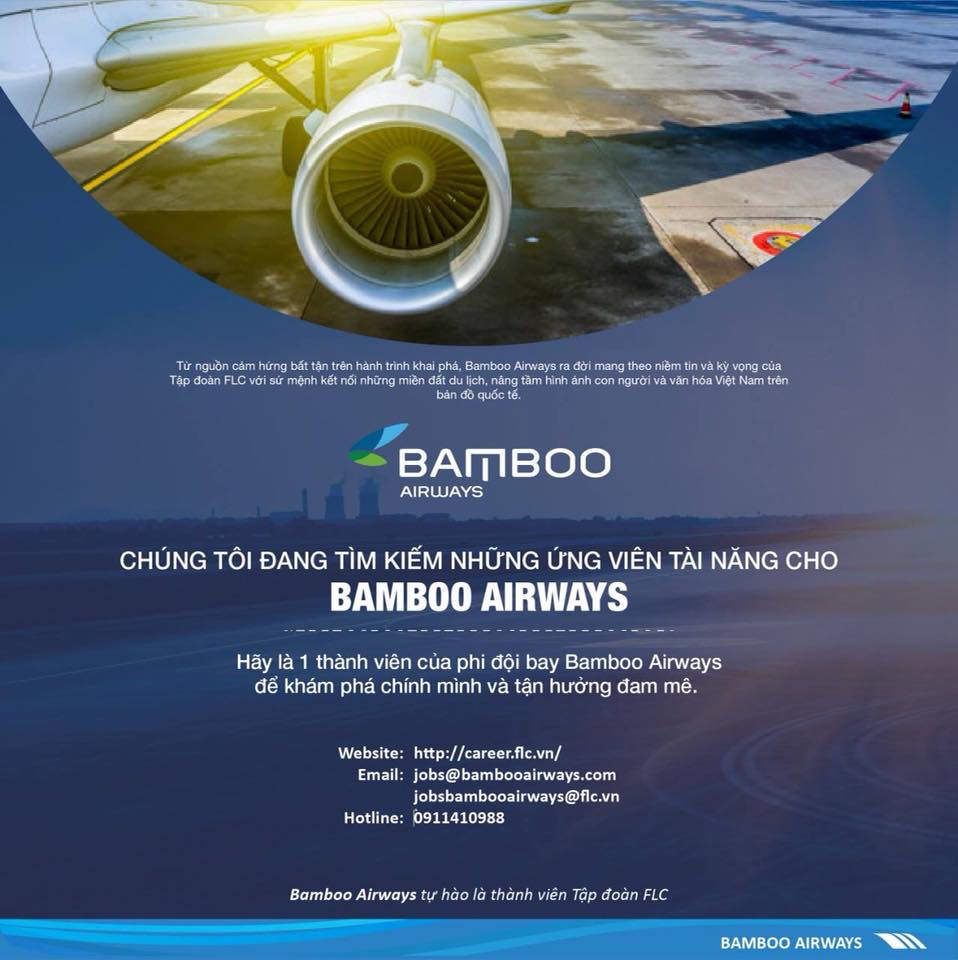 tiếp viên hàng không Bamboo airways