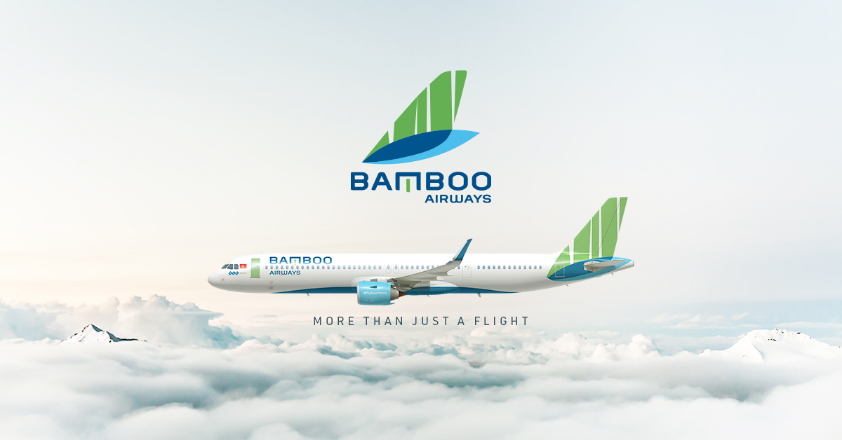 Bamboo Airways logo nhận dạng thương hiệu của 